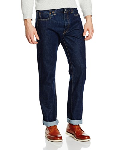 Levi's Herren Jeans 501 Original Straight Fit, W40/L34, Blau (Onewash)