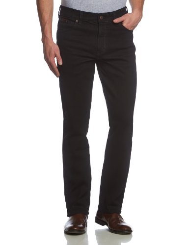 Wrangler Texas Jeans Männer Regular, schwarz (schwarz gefärbt), Gr. W42 / L32