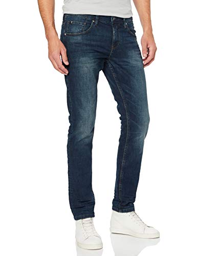 TOM TAILOR DENIM Herren Piers Jeans, Blau (Dark Stone Wash Deni 10282), 36W / 32L