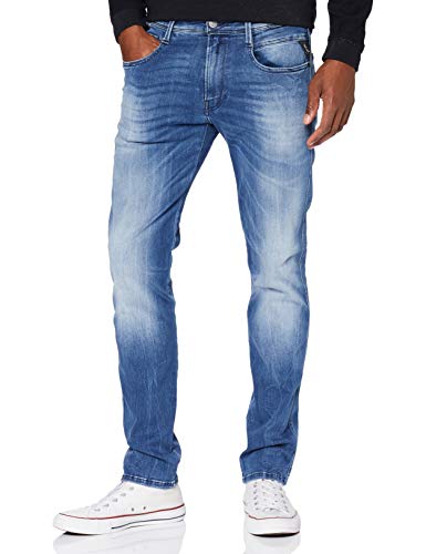 Replay Herren Slim Jeans Anbass, Blau (Medium Blue 010), W31/L34