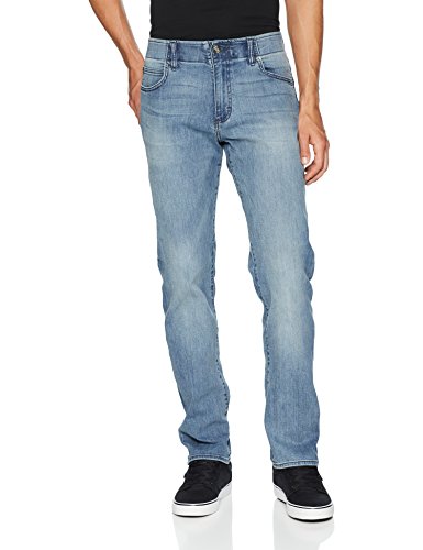 Lee Uniforms Herren Modern Series Extreme Motion Straight Fit Tapered Leg Jeans, Theo, 34W / 32L