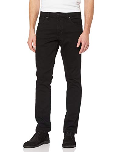 Wrangler Herren Greensboro Regular Jeans, Schwarz (Black Valley 19A), 38W / 30L
