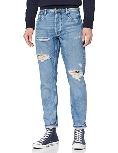 Pepe Jeans Herren Callen Crop Loose Fit Jeans, Blau (Wiser Wash Destroy Med Used 000), W36/L32 (Herstellergröße: W36/Regular)