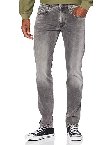 Replay Herren Slim Jeans Anbass, Grau (Grey Denim 009), W30/L32