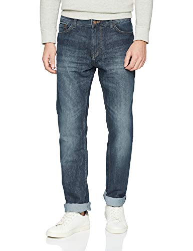 TOM TAILOR Herren Marvin Straight Jeans, Blau (Mid Stone Wash Denim 785), 30W / 30L