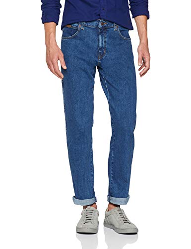 Wrangler Herren Texas Contrast' Jeans, Blau (Mid Rocks 32e), 42W / 32L