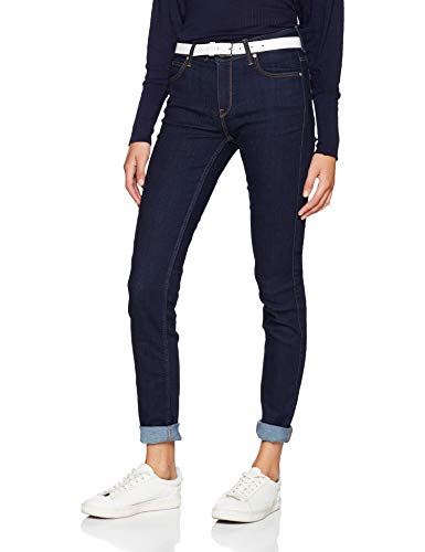 Lee Damen Scarlett Jeans, Solid Blue Kt, 27W / 29L