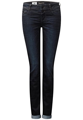Street One Damen Jane Straight Jeans, dark blue rinsed optic, 26W / 32L