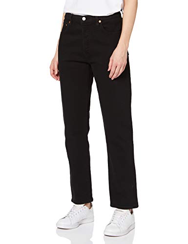 Levi's Damen 501 Crop Straight Jeans, Black Heart, 30W / 30L