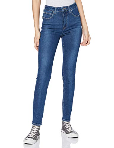 Lee Damen Scarlett Ultra High Body OPTIX Skinny Jeans, Blau (Jackson Worn Ax), 27W / 31L