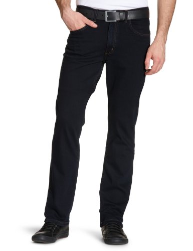 Lee Herren Brooklyn Straight Jeans , Blau (Blue Black) , W32/L34
