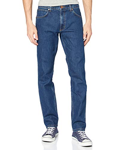 Wrangler Herren Greensboro Regular Jeans, Blau (Darkstone 090), 44/30