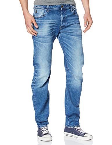 G-STAR RAW Herren Arc 3D Slim Jeans, Authentic Faded Blue B631-A817, 34W / 32L