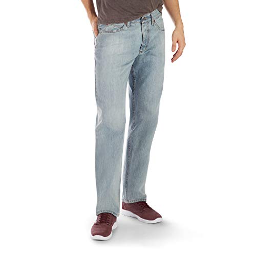 Lee Herren Regular Fit Straight Leg Jeans, Böse, 42W / 34L