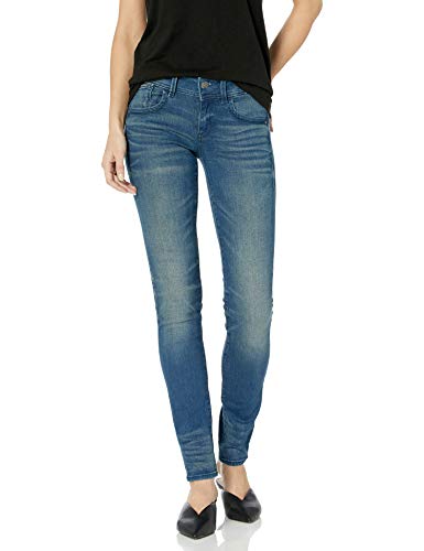 G-STAR RAW Damen Lynn Mid Waist Skinny Jeans, Blau (Medium Aged 6550-071), 27W / 32L