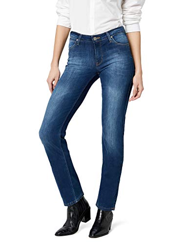 Lee Damen Marion Straight Jeans, Night Sky, 30W / 31L