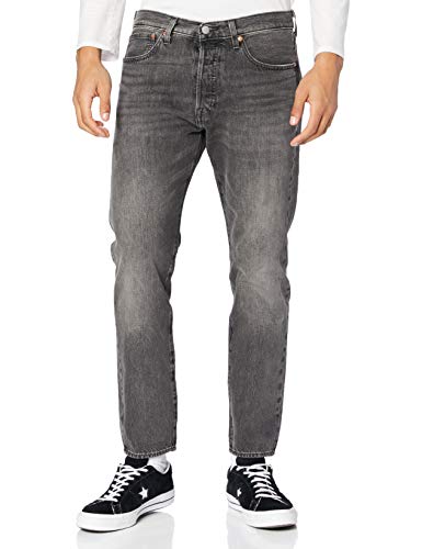 Levi's Mens 501 Slim Taper Jeans, Just Grey, 34