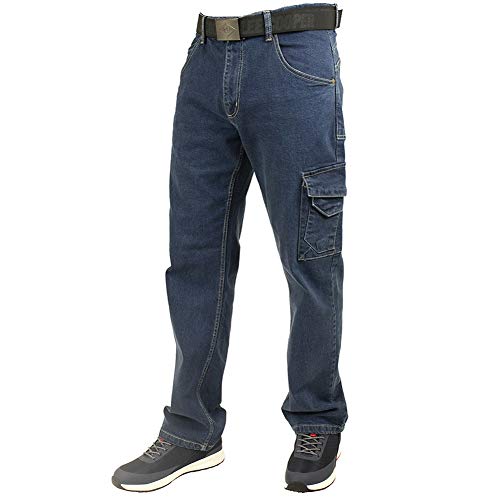 Lee Cooper Workwear LCPNT239 Sicherheits-Schreinerhose, Stretch-Jeans-Arbeitshose, leicht, blau, 38w