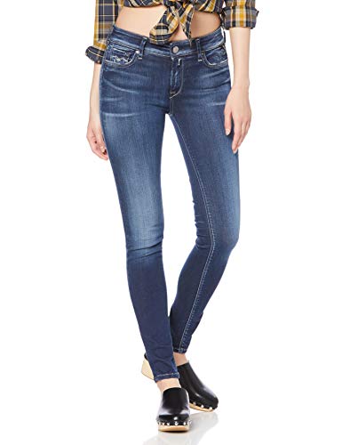 Replay Damen New LUZ Skinny Jeans, Blau (Dark Blue 7), W24/L28