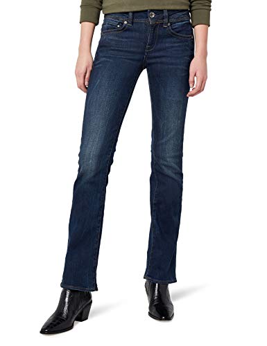 G-STAR RAW Damen Jeans Midge Saddle Mid Waist Bootcut, Blau (Dk Aged 6553-89), 32W / 32L