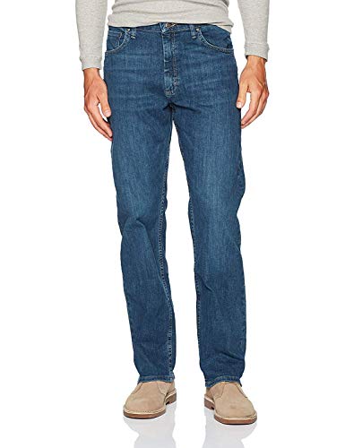 Wrangler Herren Classic 5-Pocket Relaxed Fit Flex Jeans – Blau – 48W / 32L
