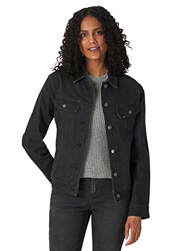 Lee Damen Legendary Regular Fit Jacket Jeansjacke, schwarz, X-Small